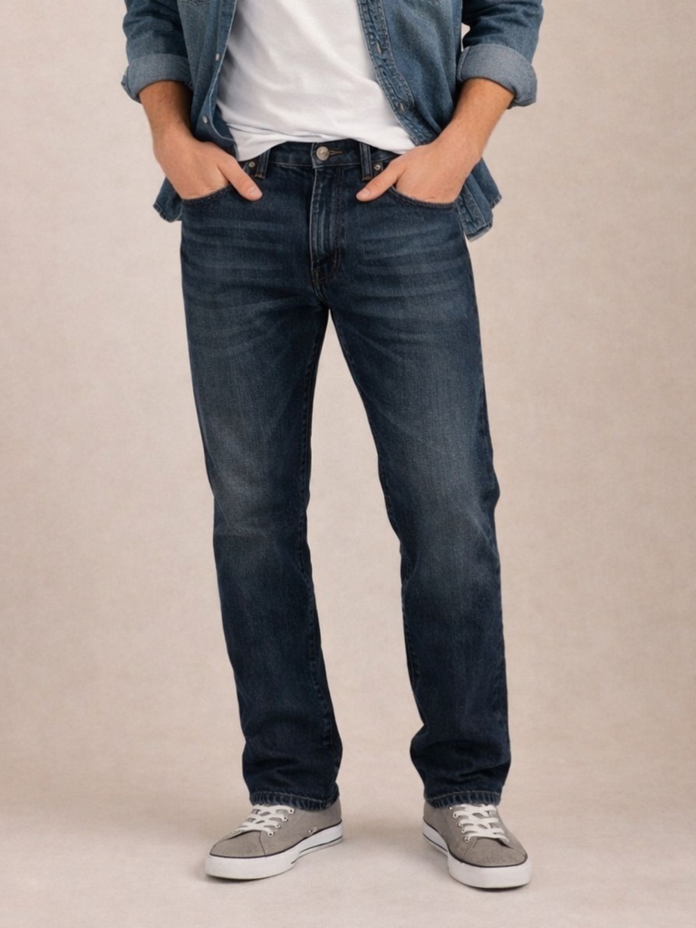 Men’s Signature by Levi Strauss 547 Regular Taper Darkwash Jean